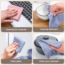 Reusable Microfiber Cleaning Cloth 20 pieces