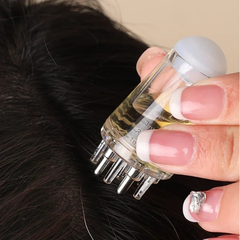 Oil Scalp Applicator Guiding Massager